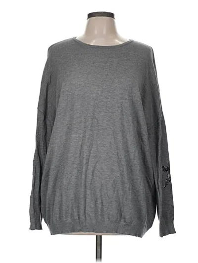 Pre-owned Elan Pullover Sweater In Gray