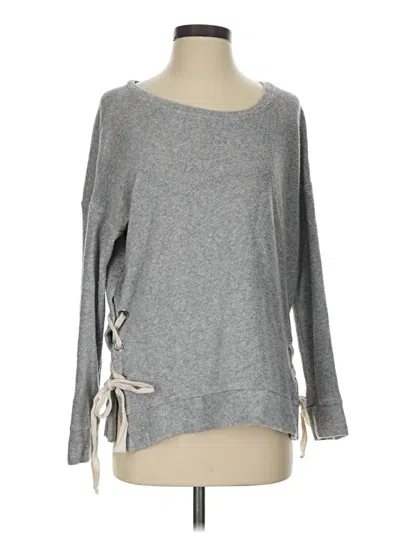 Pre-owned Elan Pullover Sweater In Gray