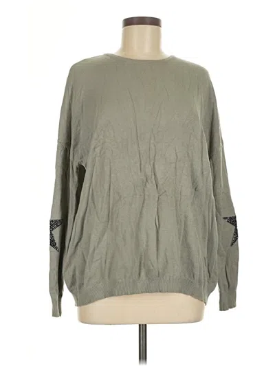 Pre-owned Elan Pullover Sweater In Green