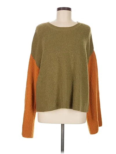 Pre-owned Elan Pullover Sweater In Green
