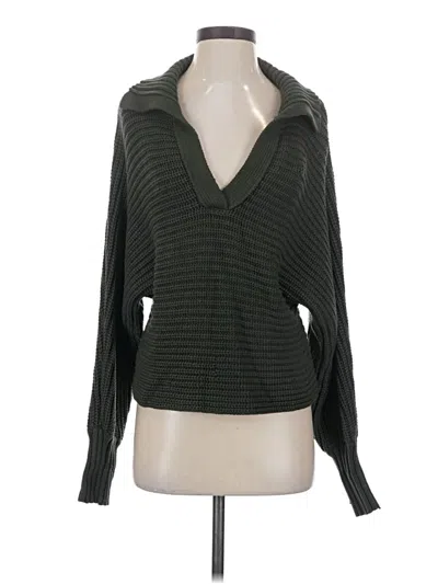 Pre-owned Elan Pullover Sweater In Green