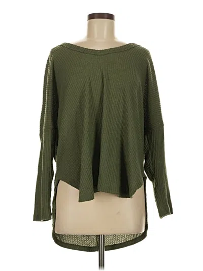 Pre-owned Elan Pullover Sweater In Green