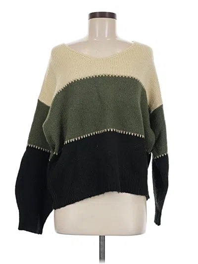 Pre-owned Elan Pullover Sweater In Green