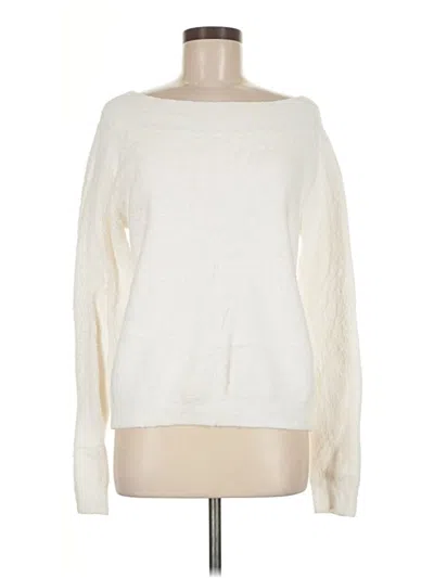 Pre-owned Elan Pullover Sweater In Ivory