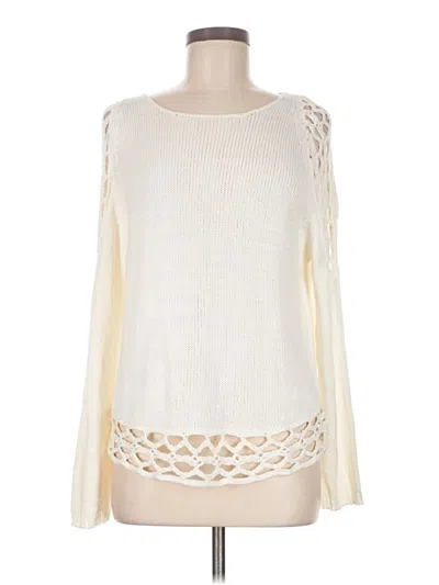 Pre-owned Elan Pullover Sweater In Ivory