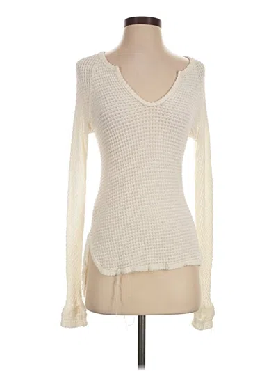Pre-owned Elan Pullover Sweater In Ivory