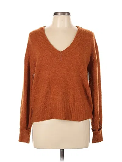 Pre-owned Elan Pullover Sweater In Orange