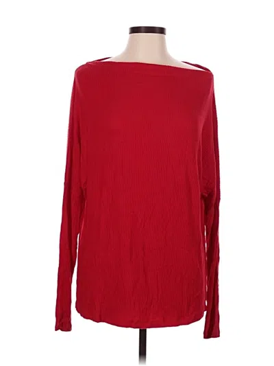 Pre-owned Elan Pullover Sweater In Red