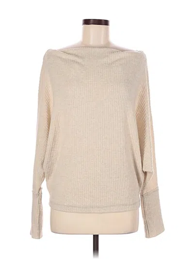 Pre-owned Elan Pullover Sweater In Tan