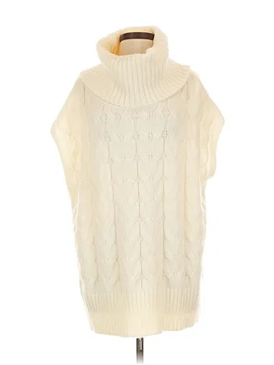 Pre-owned Elan Pullover Sweater In White
