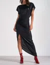 Elan Quiton Midi Dress In Black In Black