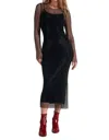 Shop Elan Raven Midi Dress In Black