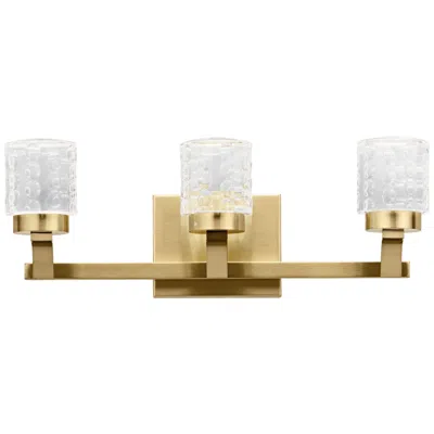 Elan Rene 19 1/4" Wide Champagne Gold 3-light Led Bath Light