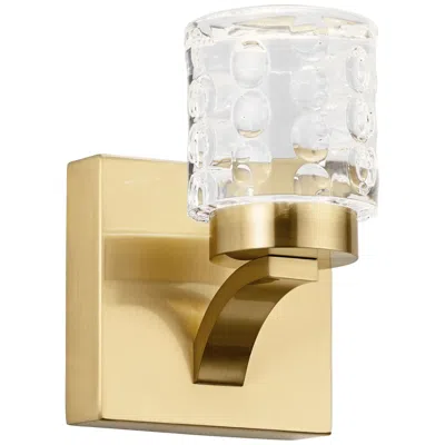 Elan Rene 7" High Champagne Gold Metal Led Wall Sconce