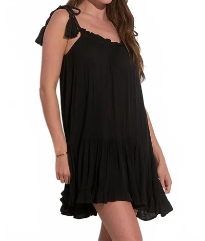 Elan Resort Tie Mini Dress In Black