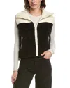 Elan Reversible Fleece Vest In Black
