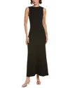 Elan Ribbed Maxi Dress In Black