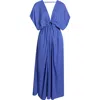 Elan Ring Cover-up Maxi Dress In Blue
