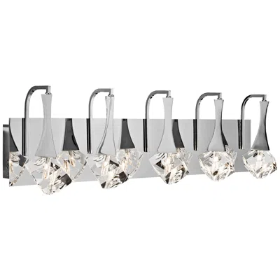 Elan Rockne 5-light Chrome 32" Wide Led Bath Light