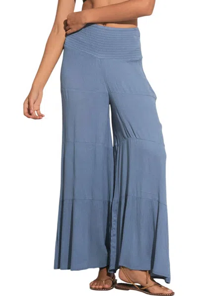 Elan Rome Wide Leg Pants In Deep Blue