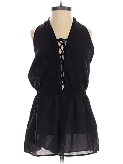Pre-owned Elan Romper In Black
