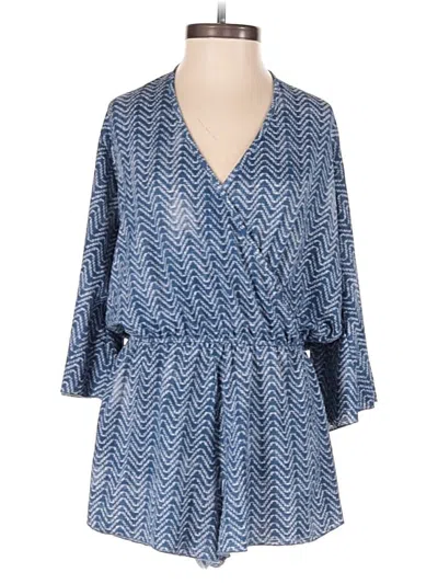 Pre-owned Elan Romper In Blue