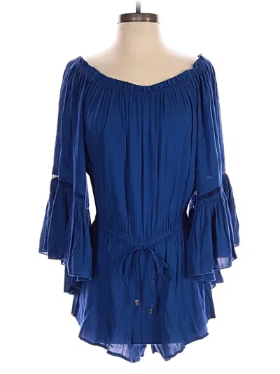 Pre-owned Elan Romper In Blue