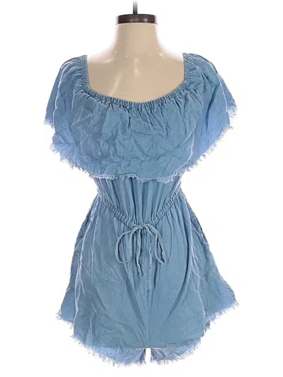 Pre-owned Elan Romper In Blue