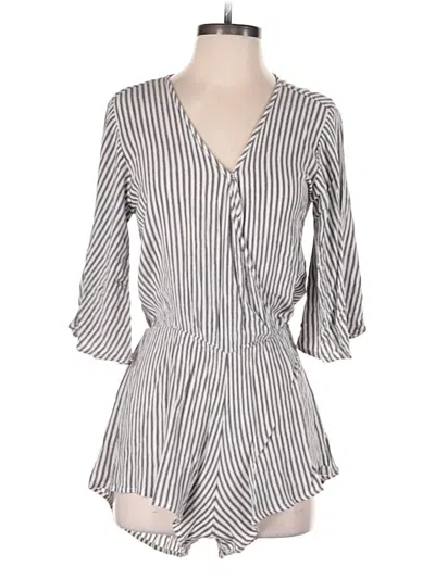Pre-owned Elan Romper In Gray