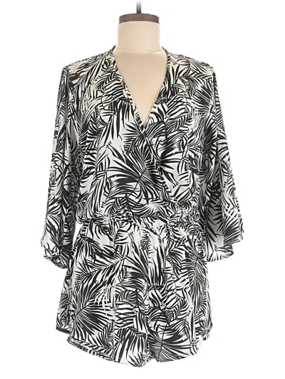 Pre-owned Elan Romper In Gray