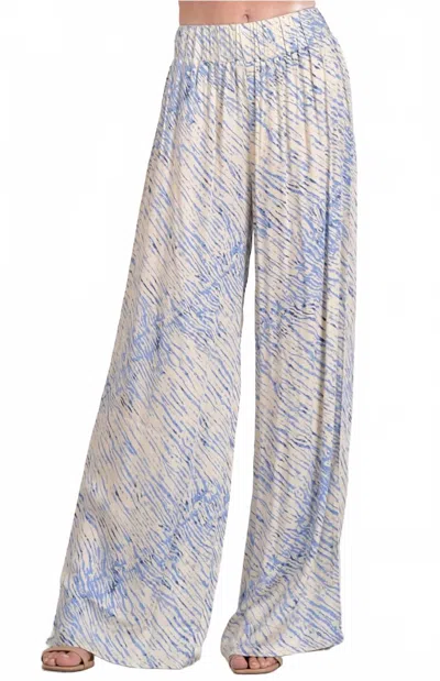 Elan Sahara Wide Legged Pant In Blue