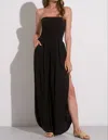 Elan Santorini Strapless Jumpsuit In Black In Black
