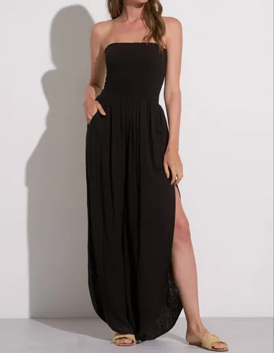 Elan Santorini Strapless Jumpsuit In Black