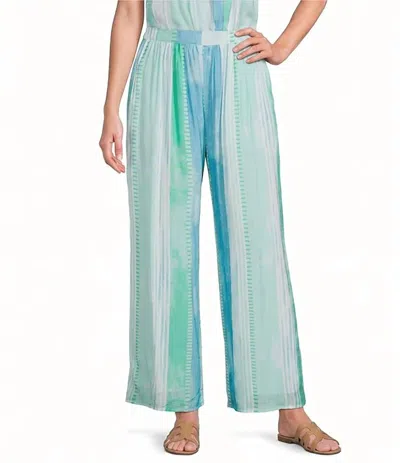 Elan Sasha Pants In Blue Strovia In Multi