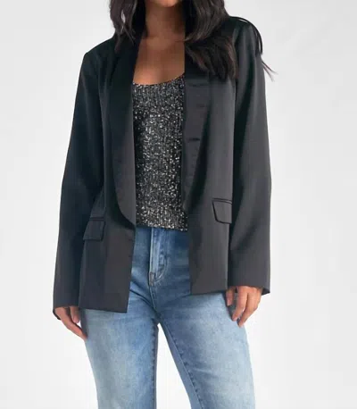 Elan Shawl Collar Blazer In Black