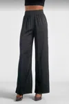 ELAN SATIN PANTS IN BLACK