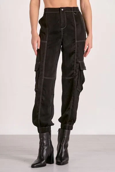 Elan Selene Cargo Pant In Black