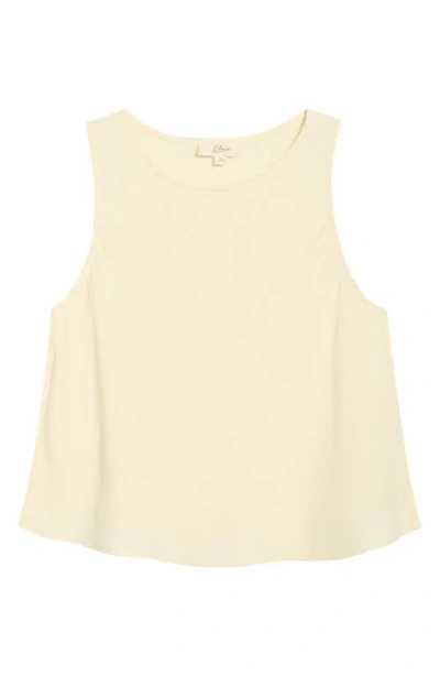 Elan Semisheer Cover-up Tank In White