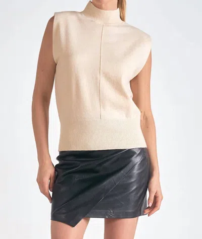 Elan Sharla Sweater Tank In Off White