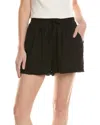 Elan Tie Waist Cover-up Shorts In Black