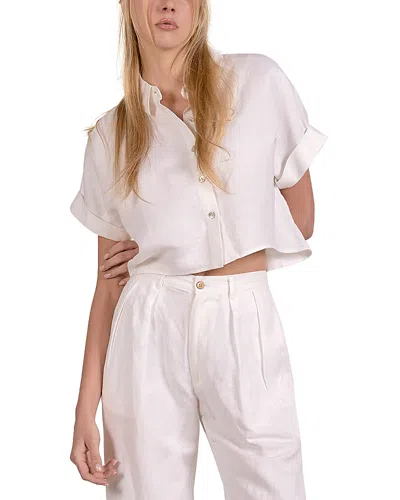 Elan Short Sleeve Shirt Swim Cover-up In Neutral