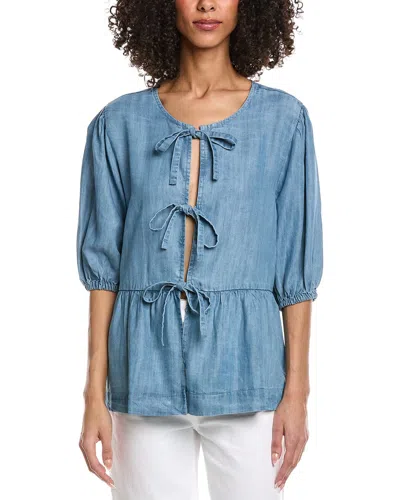 Elan Short Sleeve Top In Blue