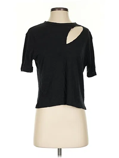 Pre-owned Elan Short Sleeve Turtleneck In Black