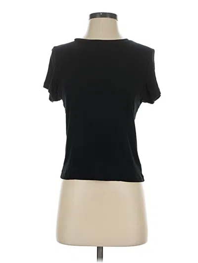 Pre-owned Elan Short Sleeve Turtleneck In Black