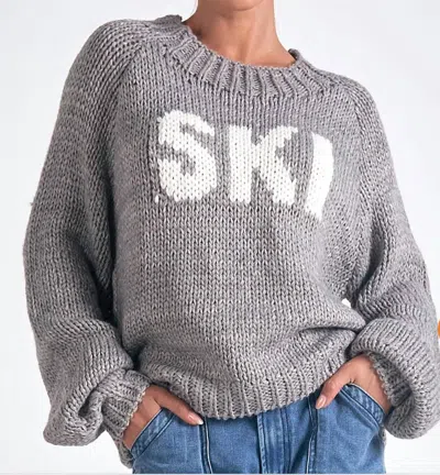 Elan Ski Sweater In Charcoal In Gray