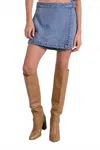 Elan Slanted Front Skort In Sapphire In Blue