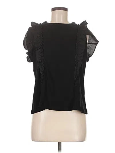 Pre-owned Elan Sleeveless Blouse In Black