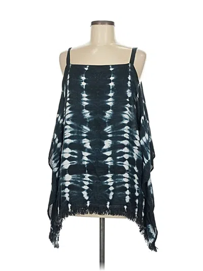 Pre-owned Elan Sleeveless Blouse In Blue