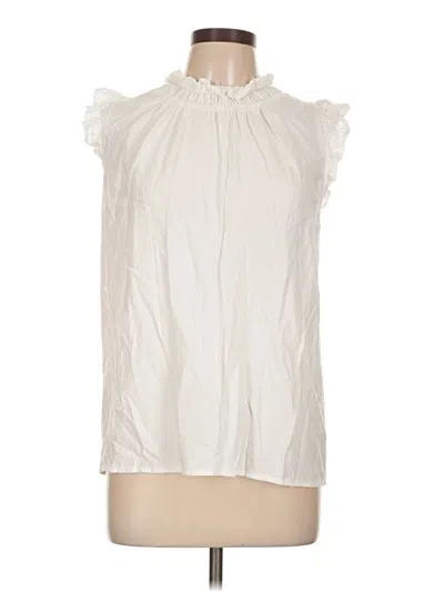 Pre-owned Elan Sleeveless Blouse In Ivory