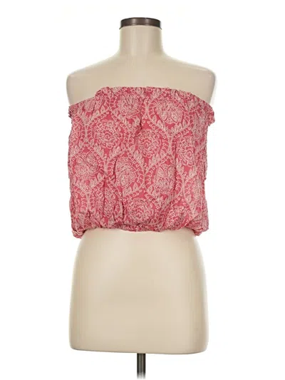 Pre-owned Elan Sleeveless Blouse In Red